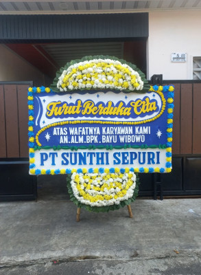 Papan Bunga Duka di Cipayung Jaya